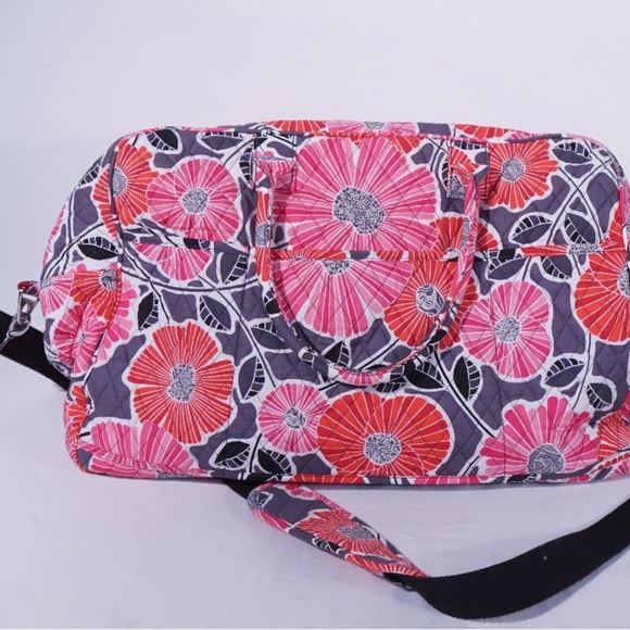 VERA BRADLEY Weekend Traveler Duffel w/Shoulder Strap Cherry Blossom - Picture 2 of 5